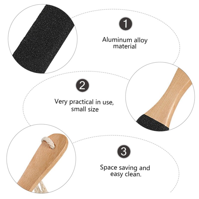 FRCOLOR Double-sided Foot File Professional Callus Remover for Smooth Feet