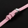 sourcing map Pink Genuine Leather Band 18mm Width, Flat Thin