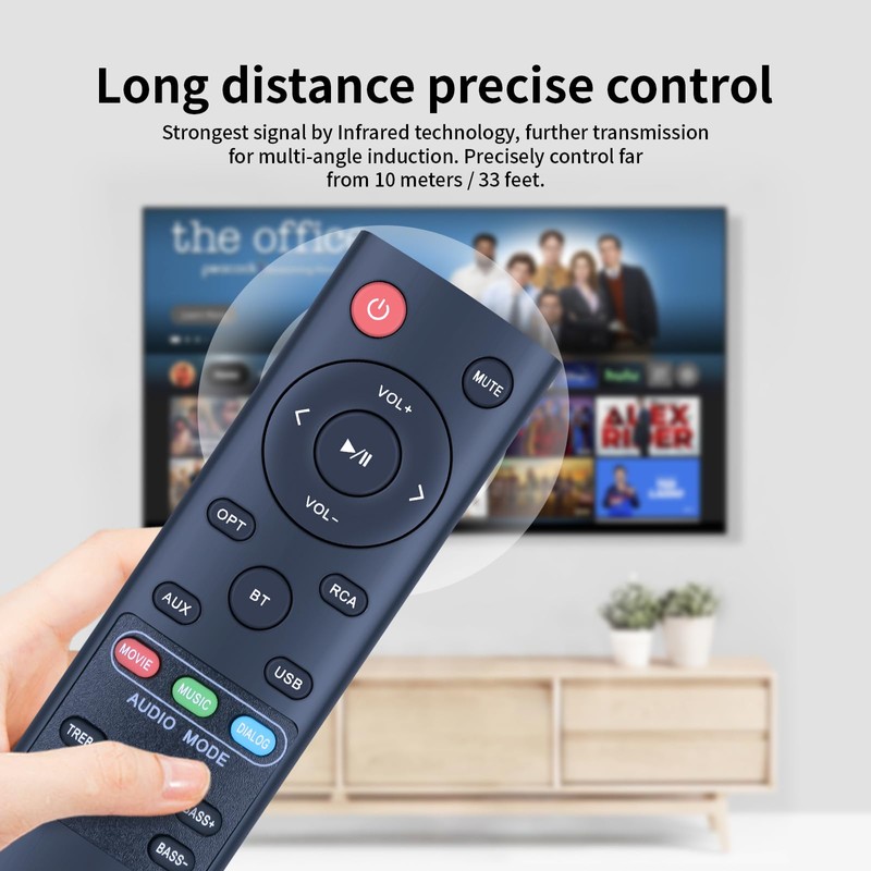 New Replacement Remote Control for Norcent BYL Bestisan MEGACRA Soundbar