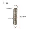 sourcing map Pack of 2 tension spring wire diameter 0.02
