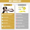 Piuness 100% Real Leather Dog Collar and Leash Set, Premium
