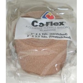 Coflex Cohesive Flexible Stretched Bandage 2"X5Yds Latex - Model 3200tn-036