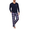 Uniexcosm Mens Pyjamas Set, Pjs for Men Sets Long Sleeve