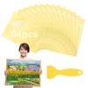 64 Sheets Puzzle Glue Transparent Double-Sided with Spade Suitable for