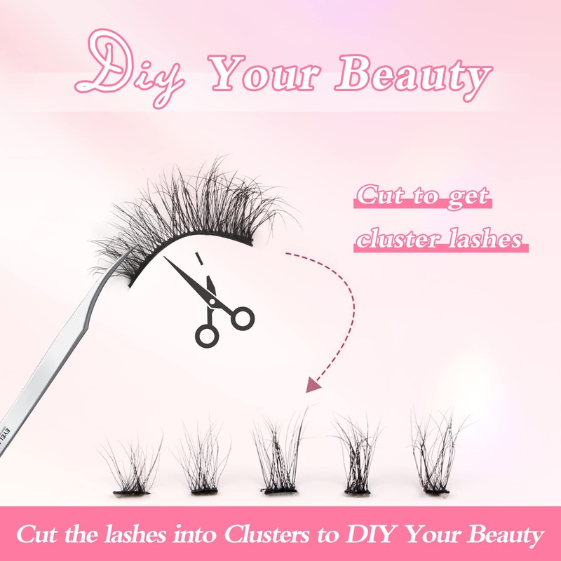 Parriparri Half Lashes Natural Fluffy Wispy Cat Eye Lashes 10