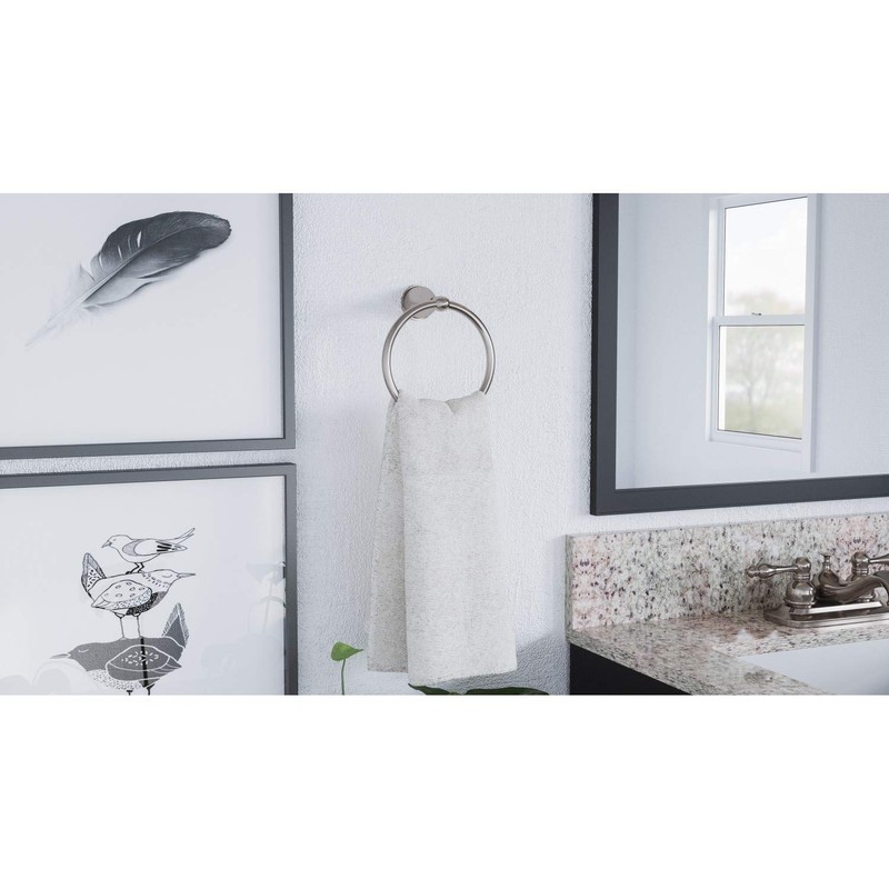 Design House 558643 Ames Towel Ring, Brushed Nickel, One Size