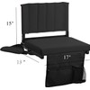 Amazing for less Stadium Seat for Bleachers with Padded Cushion