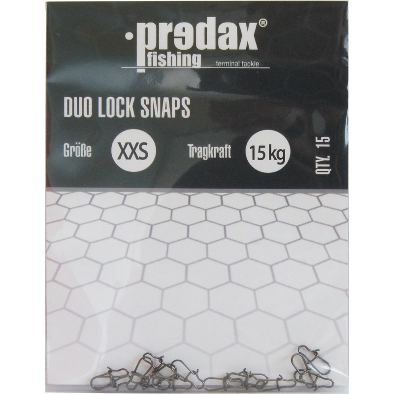 Predax Duo Lock Snap 15 Snaps Size XL 63 kg