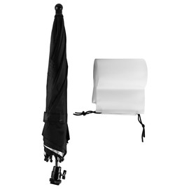 Laroal PC Camera Hot Shoe Umbrella, Cold Shoe Mounting, Camera Umbrella, Parasol with Universal Rotating Swivel Head, Hot Shoe Cover