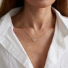 Tasiso Diamond Necklaces for Women Dainty Flower Necklace 14k Gold