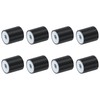 sourcing map 8Pcs 25 x 30mm M8 Thread Female Rubber