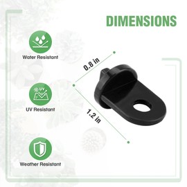 EAGLE PEAK Greenhouse Twist Clips, Plastic Green House Hooks Hanger Accessories, Planter Hangers for Aluminum Greenhouse, Pack of 30