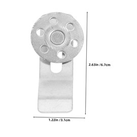 Operitacx 10 Stück Rundes Unterer Befestigungselement Waschbecken-clips Halterung Für Unterbauwaschbecken Halterung Unter Der Spüle Spülenhalterung Demontieren Spülbecken Clips Eisen Silber
