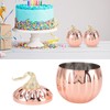 Pumpkin Wine Glass Pumpkin Shaped Stainless Steel Rose Gold Wine