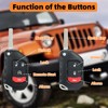 AULESSE Remote Key Fob Replacement Compatible with Wrangler 2018-2024 Car