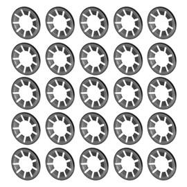QUARKZMAN M20 x 40 mm Inner Tooth Star Locking Sealing Rings x 50 Pieces Manganese Steel for Machines and Systems