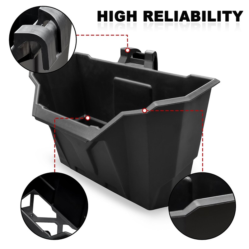 SAUTVS UTV Under Seat Storage Box, Driver Underseat Storage Bin