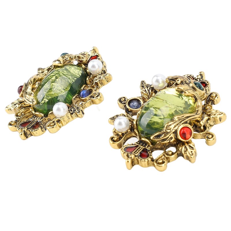 Vintage Court Style Earrings Fashionable Exquisite Luster Retro Earrings for