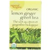 Uncle Lee's Imperial Organic Tea - Green Lemon Ginger, 18-Count