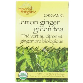 Uncle Lee's Imperial Organic Tea - Green Lemon Ginger, 18-Count (Pack of 4)