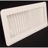 6" X 14" Floor Register with Louvered Design - Fixed