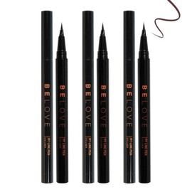 Be Love (3 pieces) Be Love My Line Pen Eyeliner Dark Brown / Non-smudge Easy Drawing Watercolor Brush Pen Type / (3개)비러브 마이라인 펜 아이라이너 다크브라운 /안번지는 이지드로잉 수채화발색 붓펜타입