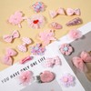 Ptwola 20Pcs Pink Dog Hair Bows Cute Puppy Bowknot Hair