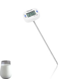 Meat Thermometers,Food Thermometer BBQ Cooking Thermometer with 5.51 in Long Probe LCD Digital Meat Thermometers High Accuracy Candy Thermometer Multipurpose Food Meat Thermometer for BBQ