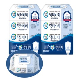 Clean Nara Doctor Bidet Wet Tissue Caps 46 sheets, 4 packs, 2 packs / 깨끗한나라 닥터 비데 물티슈 캡 46매 4입 2팩