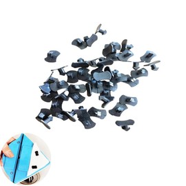 NentMent 100 Pack Magnetic Window Cleaner Pad Cloth Mount Buckle Replacement Clip Pins Fastener for Double Sided Triangular Glass Wiper Cleaning Tool Glider Magnet Washing Brush Repair Parts