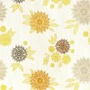 Momentum Textiles Impromptu Whisper yellow ,cream, brown Retro Upholstery Fabric