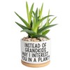 JENVIO Gifts for Mom from Daughter | Ceramic Succulent Pot