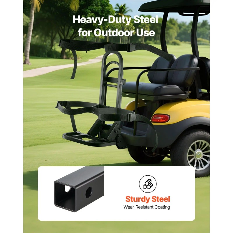 Golf Cart Rear Seat Bag Holder Space-Saving 27.1 X 15.6