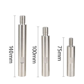 M14 Rotation Polisher Extension Shaft Set, Rotation Extension Shaft, 75 mm, 100 mm, 140 mm, M14 Thread for Polishing Machine, Car Polisher, Polishing Pads, Car Care Accessories