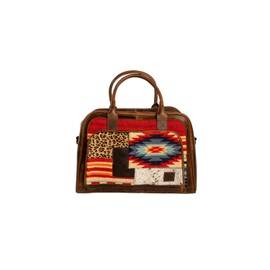 STS Ranchwear Womens Chaynee Mountain Zoey Multi-Color Leather Carry-On Bag OS