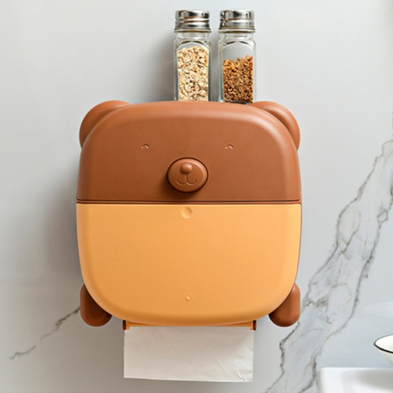Wall Mounted Tissue Box Cartoon Large Space Cute Lovely Tissue
