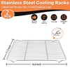 P&P CHEF Cooling Baking Rack Pack of 2, Stainless Steel