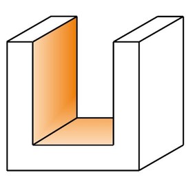 CMT 811.682.11 Straight Bit, 1/2-Inch Shank, 23/32-Inch Diameter, Carbide-Tipped