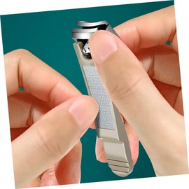 FOMIYES Stainless Steel Nail Clippers for Seniors Easy to Handle Non-slip Grip for Comfortable Use