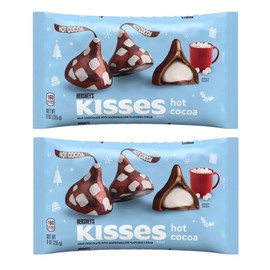 Hershey Hot Cocoa Kisses - 9 oz Bags - Pack of Two - Perfect for Sharing with Friends and Family - Taste of the Holidays in Every Little Bite - Stock the Office and Pantry