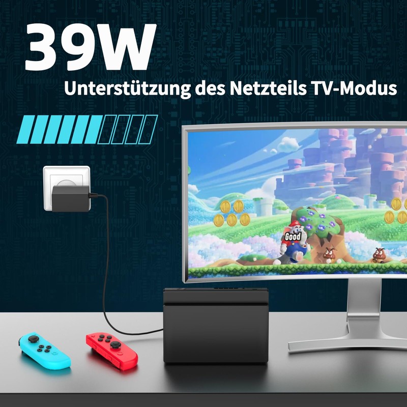 Etssembo 39W Netzteil für Switch 15V 2.6A Ladegerät für Switch/Switch
