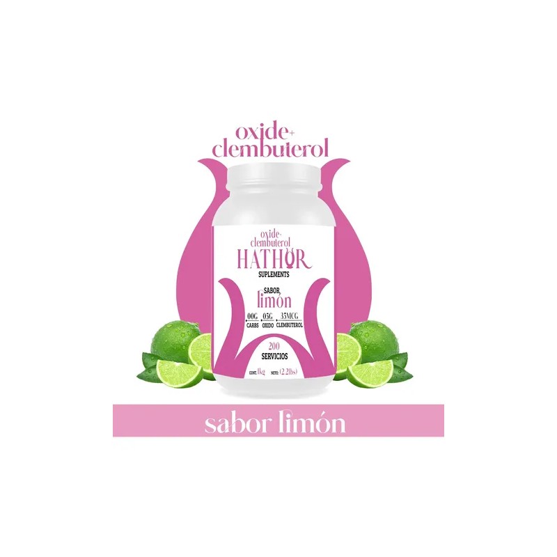 Óxido Nítrico Clembuterol Protein Hathor 1kg Pre Entreno