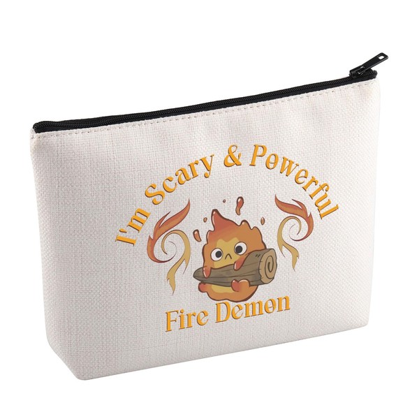 Anime Movie Merchandise Cosmetic Bag Fire Demon Gift Calcifer Lovers