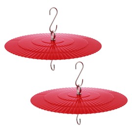 MEKKAPRO Hummingbird Feeder Guard 2 Pack - Durable Metal Rain Guard & Squirrel Baffle for Bird Feeders