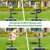 Smart Bird Feeder Pole with Squirrel Baffle & Bath-Heavy Duty