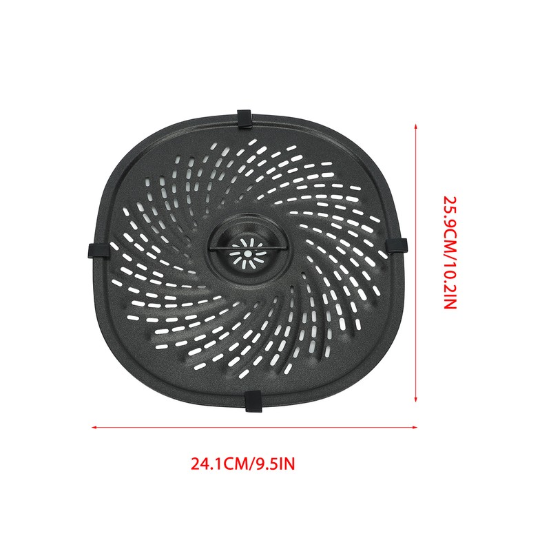 Fryer Crisper Plate Iron Non Stick Fryer Grill Pan Replacement
