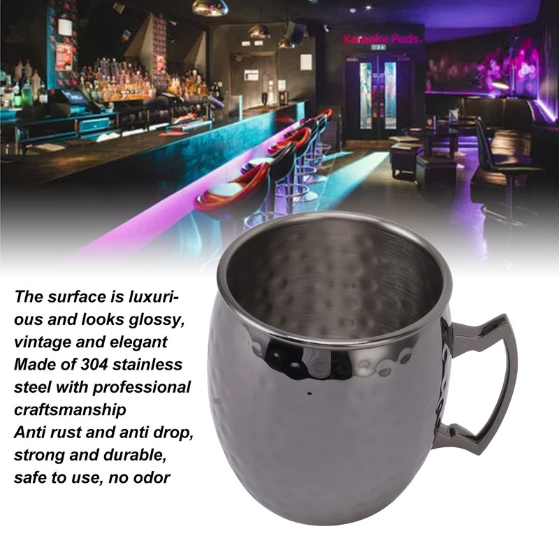 Moscow Mule Mug 600ml Capacity Stainless Steel Beer Cocktail Cup