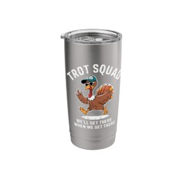 Thanksgiving Turkey Trot Running Outfit Funny Costume Gear Stainless Steel Insulated Tumbler