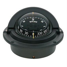 Ritchie Navigation Compass, Flush Mount, 3" Combi, Black