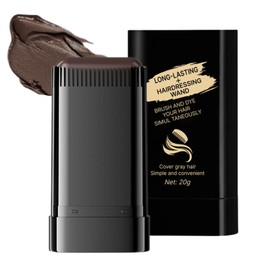 Portable Hair Dye Comb for Women & Men - Waterproof & Sweat-Proof Hair Color Stick for Gray Hair Coverage - Convenient Comb-In Hair Dye Stick for Quick Touch Up, Brownish Black, 20g